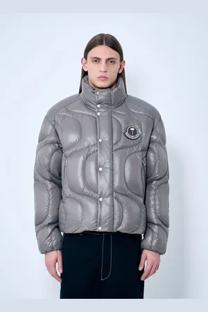 Moncler Haunani Short Down Jacket - Blousons Grey 1