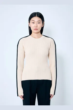 Sportmax Stretch Fitted Sweater - Femme Pulls Cream Xs