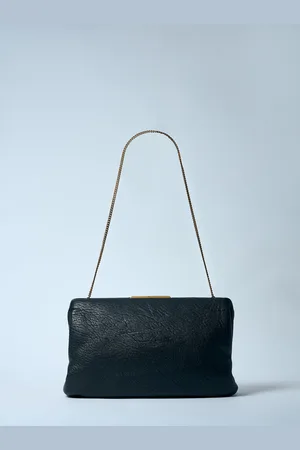 Saint Laurent Large Leather Clutch - Femme Pochettes One Size