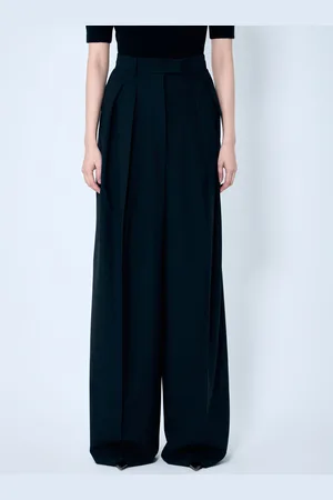 Sportmax Wide-leg Wool Pantalon - Femme Pantalons It - 36