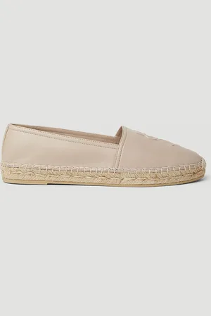 Saint Laurent Cassandre Espadrilles - Femme Chaussures Plates Beige Eu - 35