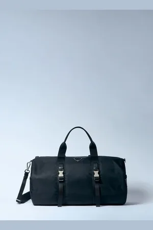 Prada Re-nylon And Saffiano Leather Duffle Sac - Homme Sacs De Week-end One Size
