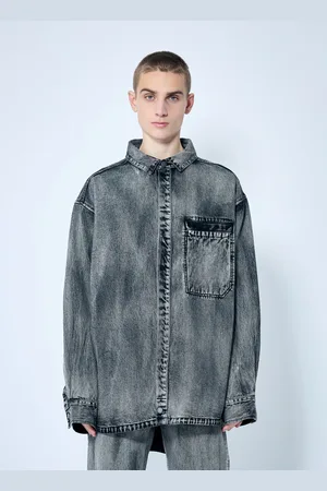 Entire Studios Herculean Denim Chemise- Homme Chemises Grey M
