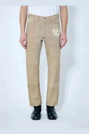 HUMAN MADE Suede Pantalon - Homme Pantalons Beige M