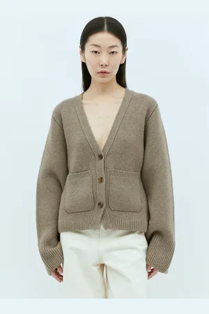 Khaite Scarlet Cashmere Cardigan - Femme Pulls Beige M