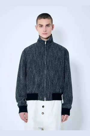 Bottega Veneta Fleck Zip-up Jacket - Homme Blousons Grey Eu - 46