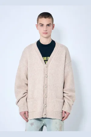 Vetements Classic Pearl Button Cardigan - Homme Pulls Beige S