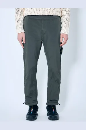 Stone Island Crinkled Track Pantalon - Homme Pantalons De Survêtement Green 28