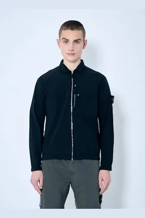 Stone Island Logo Patch Overshirt - Homme Blousons M