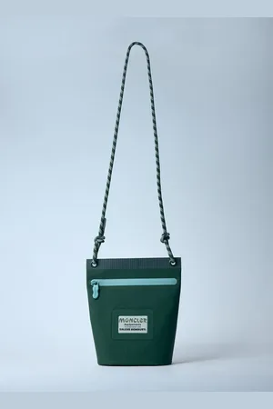 Moncler Amoeba Crossbody Pouch - Homme Sacoches Green One Size