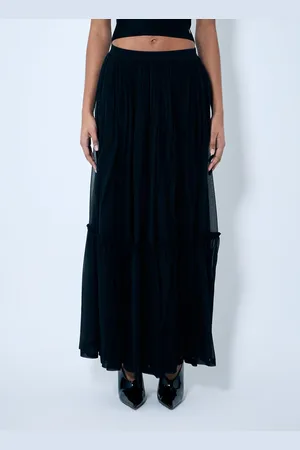 Saint Laurent Ruffled Silk Skirt - Femme Jupes Fr - 34