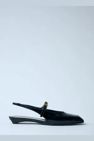 Prada Leather Slingback Ballerina Pumps - Femme Chaussures Plates Eu - 37