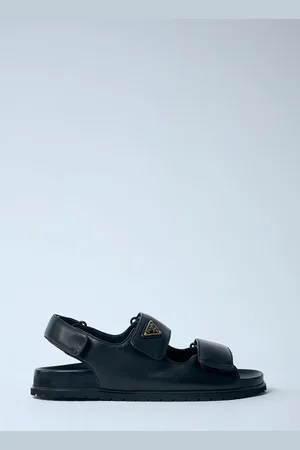Prada Padded Leather Sandales- Femme Sandales Eu - 39