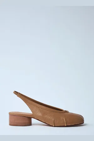 Maison Margiela Tabi Slingback Shoes - Femme Chaussures Plates Beige Eu - 36