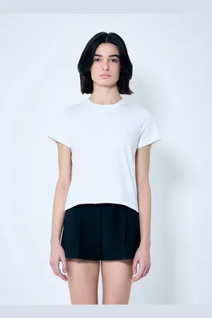 Alexander Wang Essential Shrunken Puff Logo T-shirt - Femme T-shirts Xs