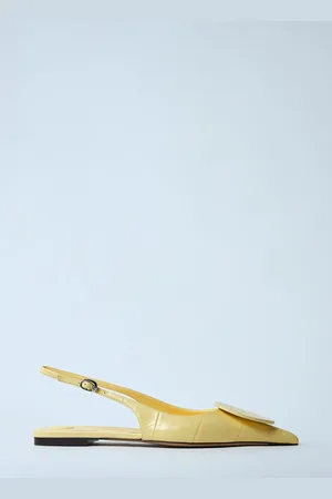 Jacquemus Les Slingbacks Duelo Pumps - Femme Chaussures Plates Yellow Eu - 36
