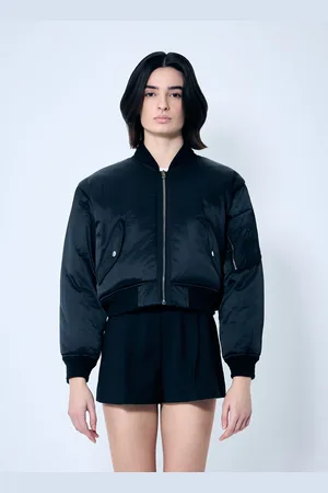 Alexander Wang Logo Embroidered Bomber Jacket - Femme Blousons S