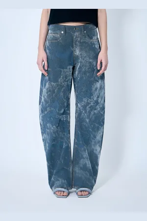 Alexander Wang Low Rise Clouding Flocking Jeans - Femme Jeans Grey 27