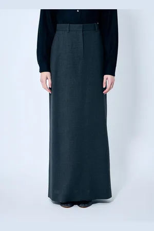 The Row Roux Maxi Skirt - Femme Jupes Grey Uk - 06