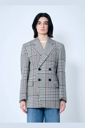 Bottega Veneta Structured Check-cotton Blazer - Femme Blazers It - 36