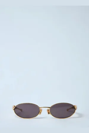 Bottega Veneta Sardine Oval Sunglasses - Femme Lunettes De Soleil One Size