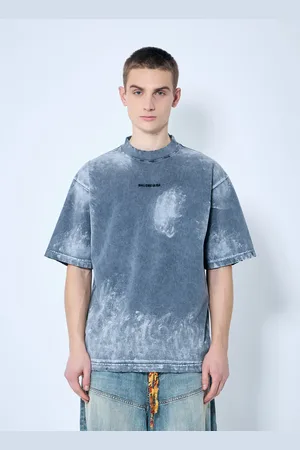 Balenciaga Logo Print T-shirt - Homme T-shirts Grey M