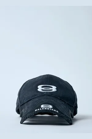 Balenciaga Double Logo Embroidery Baseball Cap - Homme Chapeaux S