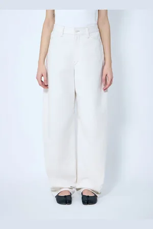 LEMAIRE Five Pocket Twisted Pantalon - Femme Pantalons Cream Eu - 40