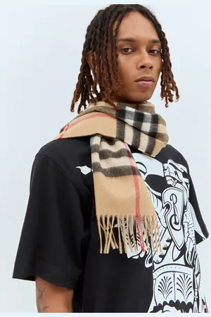 Burberry Giant Check Cashmere Scarf - Echarpes Beige One Size