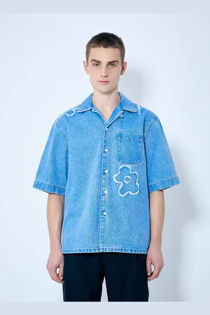 Marni Denim ChemiseWith Flower Motif - Homme Chemises Eu - 50