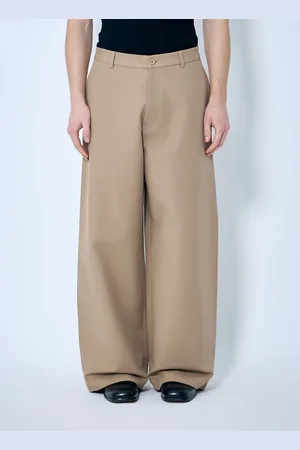 Acne Studios Cotton Twill Pantalon - Homme Pantalons Beige Eu - 48