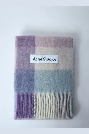 Acne Studios Mohair Check Scarf - Femme Echarpes One Size