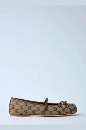 Gucci Horsebit Ballerina Flats - Femme Chaussures Plates Beige Eu - 35