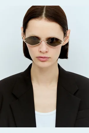 Gucci Geometric Frame Sunglasses - Femme Lunettes De Soleil One Size