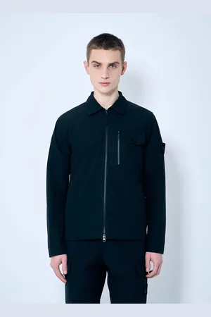 Stone Island Ghost Jacket With Logo Patch - Homme Blousons L
