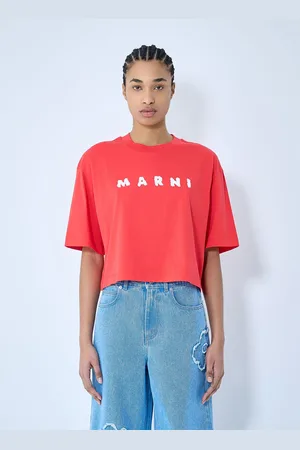 Marni Logo Print T-shirt - Femme T-shirts It - 38