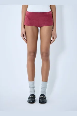 Gucci Suede Mini Shorts - Femme Shorts It - 42