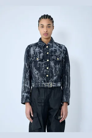 Ganni Heavy Denim Belted Jacket - Femme Blousons Fr - 34