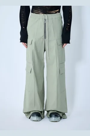Rick Owens Cotton Cargo Pantalon - Homme Pantalons Green Eu - 48