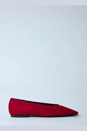 Totême Minimalist Suede Ballerina Flats - Femme Chaussures Plates Eu - 38