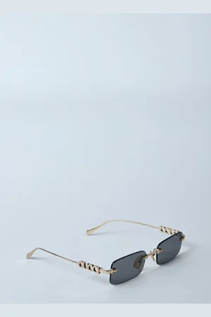 Gucci Rectangle Frame Sunglasses - Femme Lunettes De Soleil One Size