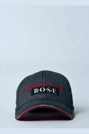 MARTINE ROSE Roll Back Baseball Cap - Homme Chapeaux Grey One Size