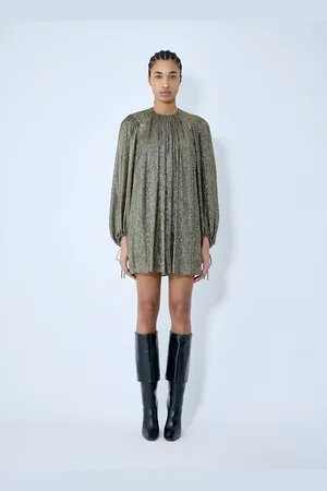 Chloé Gathered Silk Crêpon Mini Dress - Femme Robes Fr - 40