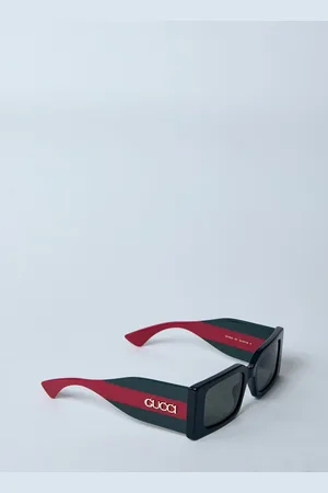 Gucci Rectangular Frame Sunglasses - Femme Lunettes De Soleil One Size