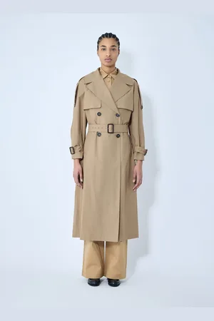 Max Mara Tailored Trench Coat - Femme Manteaux Beige It - 40