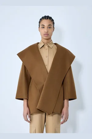 Max Mara Hooded Cashmere Coat - Femme Manteaux It - 40