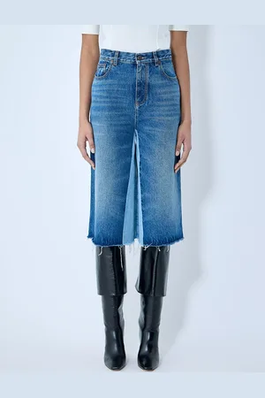 Chloé Contrast Denim Shorts - Femme Shorts Fr - 40