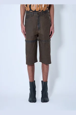 Acne Studios Coated Cotton Shorts - Homme Shorts Eu - 46