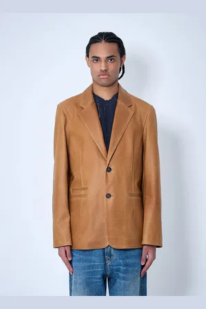OUR LEGACY Leather Openning Blazer - Homme Blazers Eu - 48