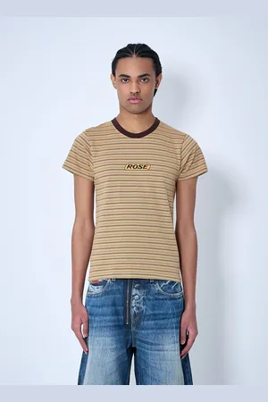 MARTINE ROSE Logo Motif Shrunken T-shirt - Homme T-shirts S